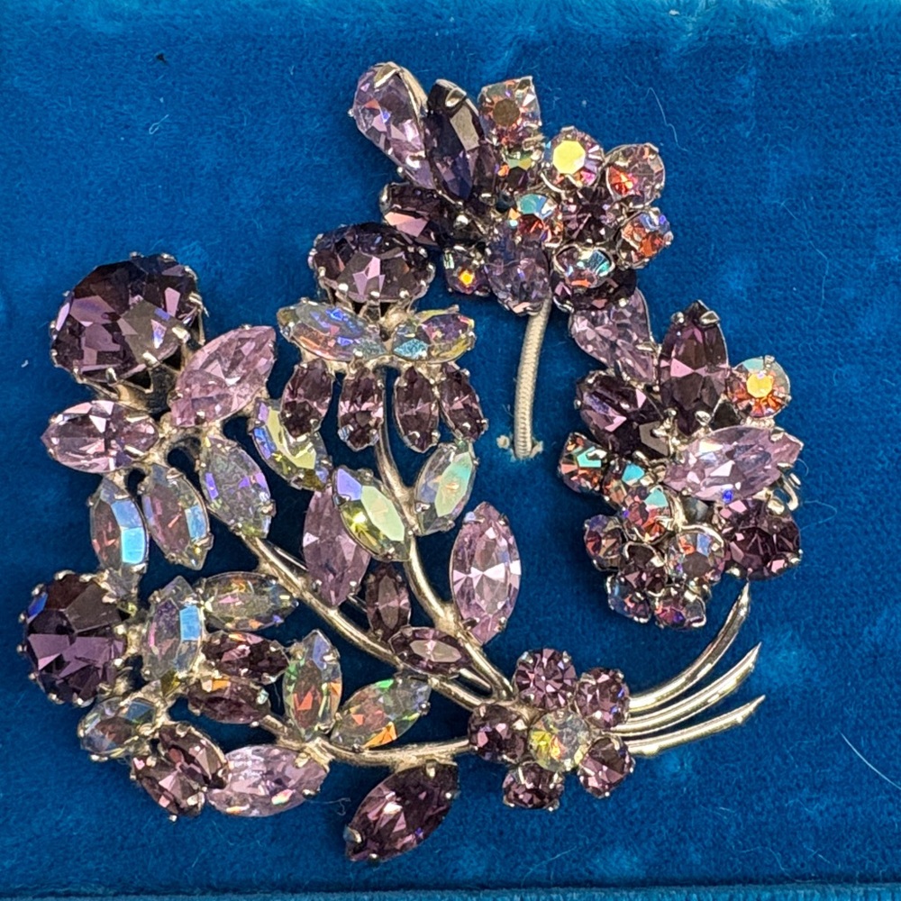 Sherman broach & matching earrings